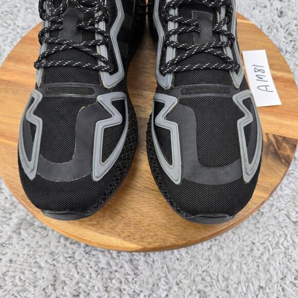 Adidas ZX 2K 4D Triple Core Black Athletic Gym Daily Sneakers Mens 9.5 FZ3561 - Picture 6 of 13